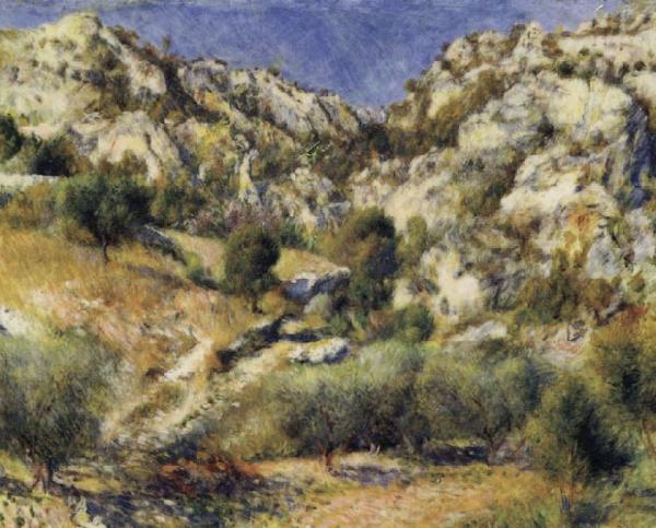 Pierre Renoir Rocky Crags at L'Estaque Sweden oil painting art